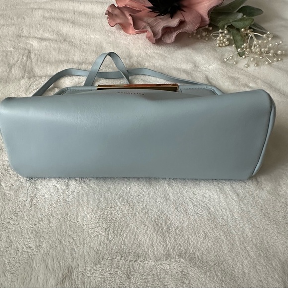 DeMellier Mini Seville Bag in Sky Blue Leather Clutch Shoulder Bag - Picture 9 of 14